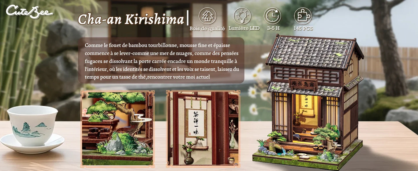 CuteBee Cutebee Wooden Model with DIY Book Nook Kit – Cozy Escape DIY kit product photo 9