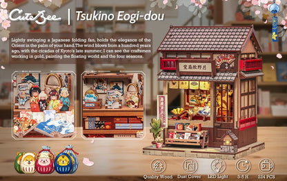 CuteBee Cutebee Miniature Bookshelf Insert Wooden DIY Book Nook Kit DIY kit product photo 2