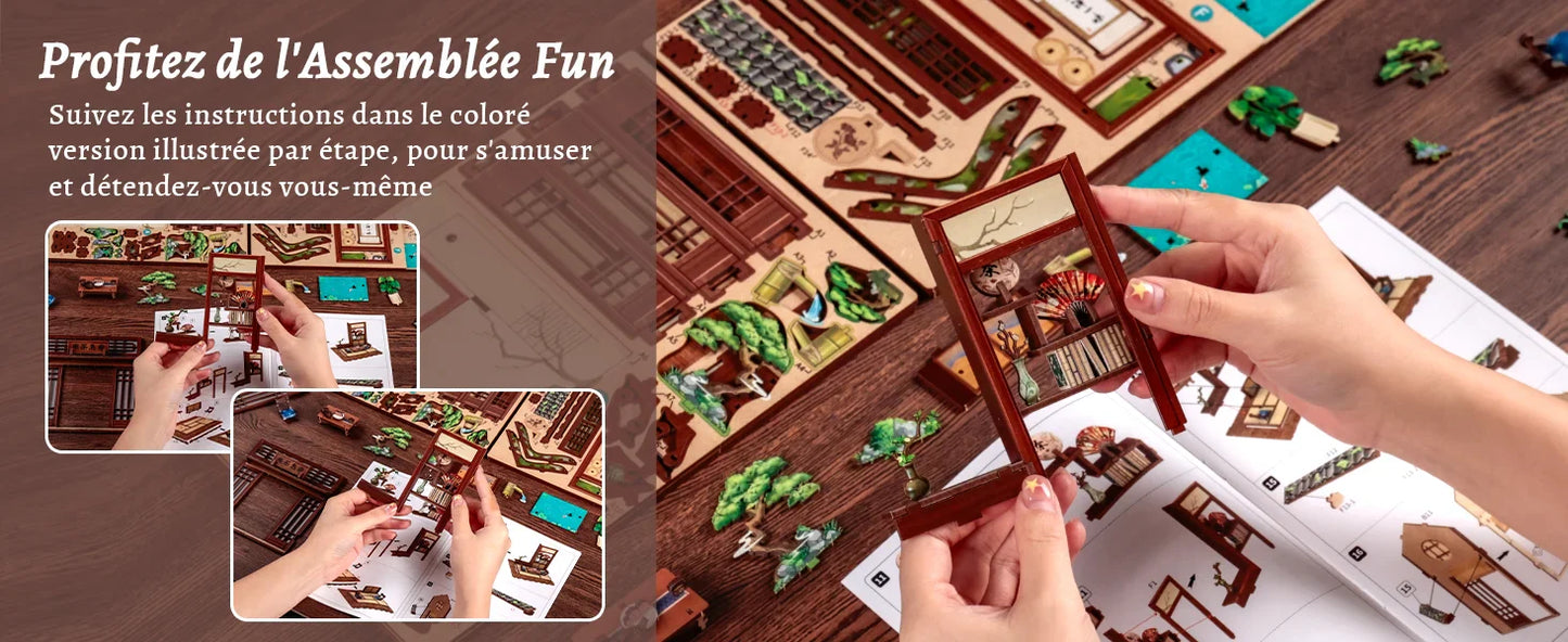 CuteBee Cutebee Wooden Model with DIY Book Nook Kit – Cozy Escape DIY kit product photo 7