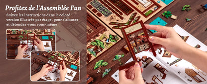 CuteBee Cutebee Wooden Model with DIY Book Nook Kit – Cozy Escape DIY kit product photo 7