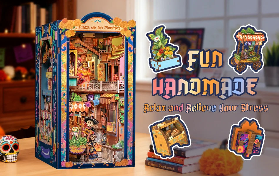 CuteBee Cutebee Laser Cut 3D Wooden DIY Book Nook Kit – Cozy Escape DIY kit product photo 6