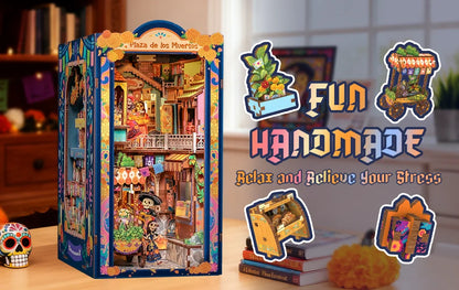 CuteBee Cutebee Laser Cut 3D Wooden DIY Book Nook Kit – Cozy Escape DIY kit product photo 6