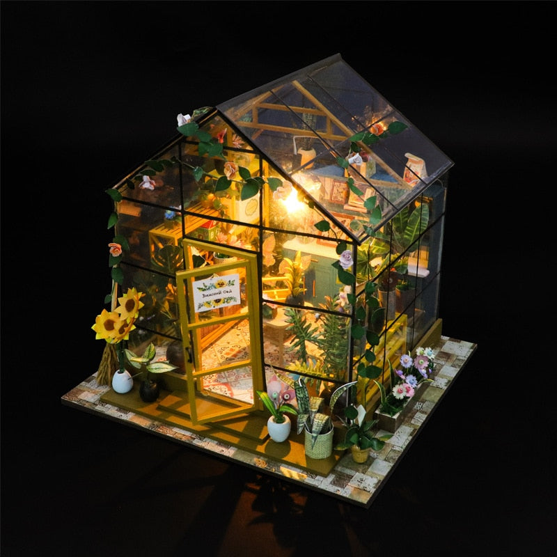 Sunshine Flower House DIY Dollhouse Kit - Mycutebee