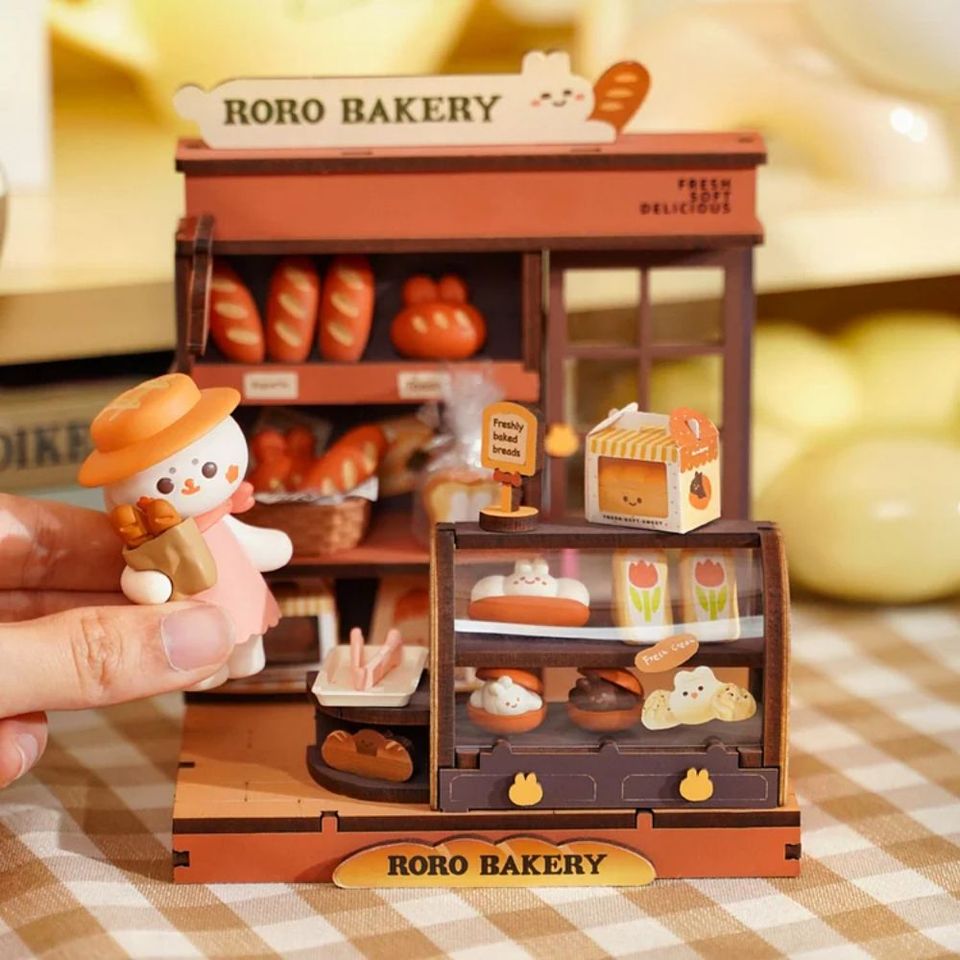 Robotime Rolife Roro Bakery Miniature Store - Mycutebee