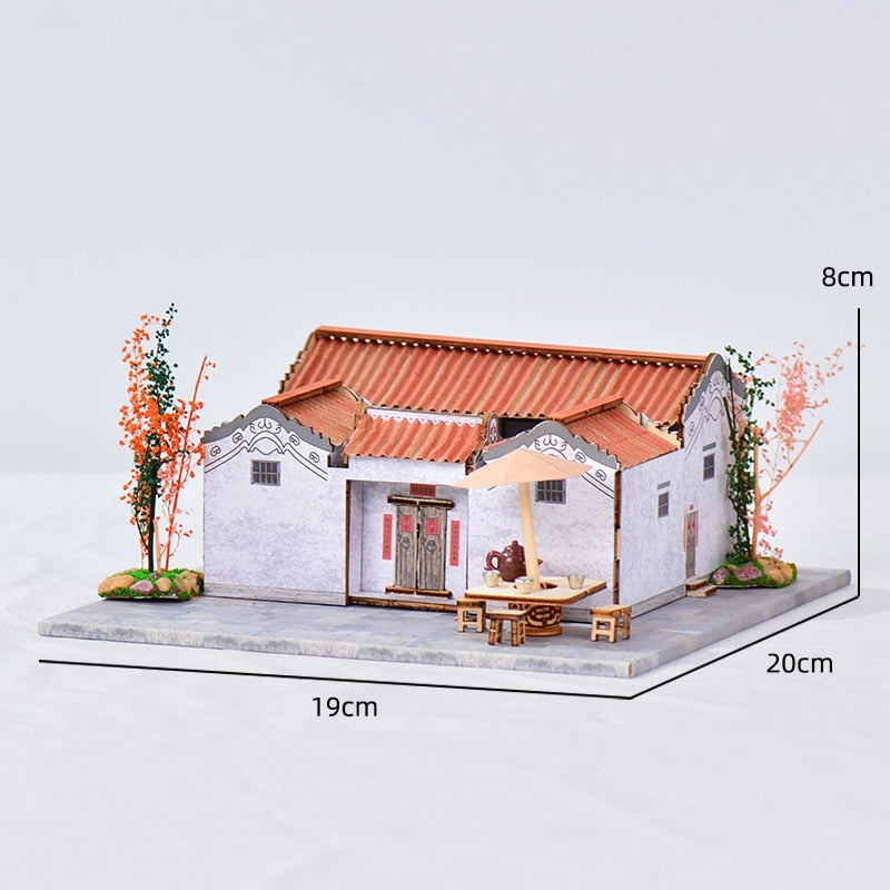 Chinese Ancient Casa DIY Wooden Dollhouse - Mycutebee