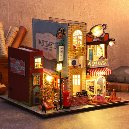 Book Villa DIY Miniature Dollhouse Kit