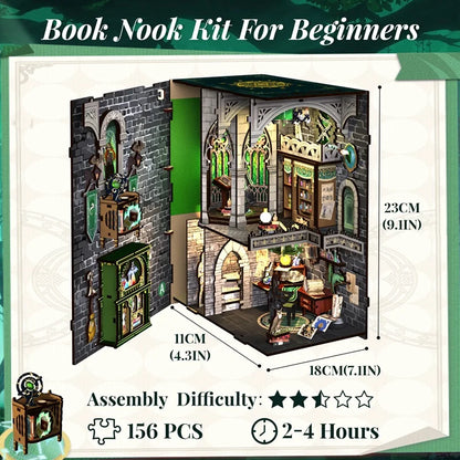 CuteBee Cutebee Miniature Wooden DIY Book Nook Kit – Cozy Escape DIY kit product photo 6