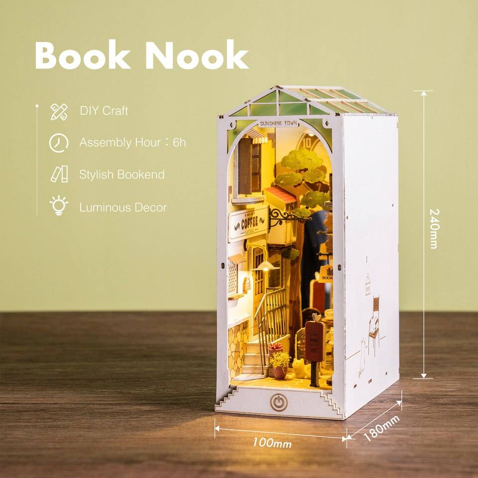 Robotime Rolife Sunshine Town Book Nook Kit