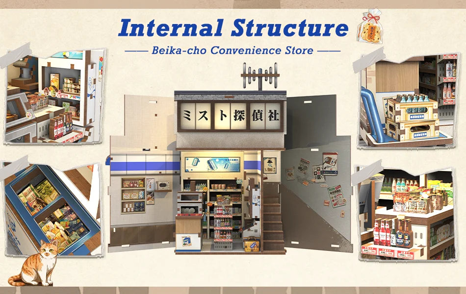 CuteBee Cutebee 3D DIY Book Nook Kit – Cozy Escape DIY kit product photo 7