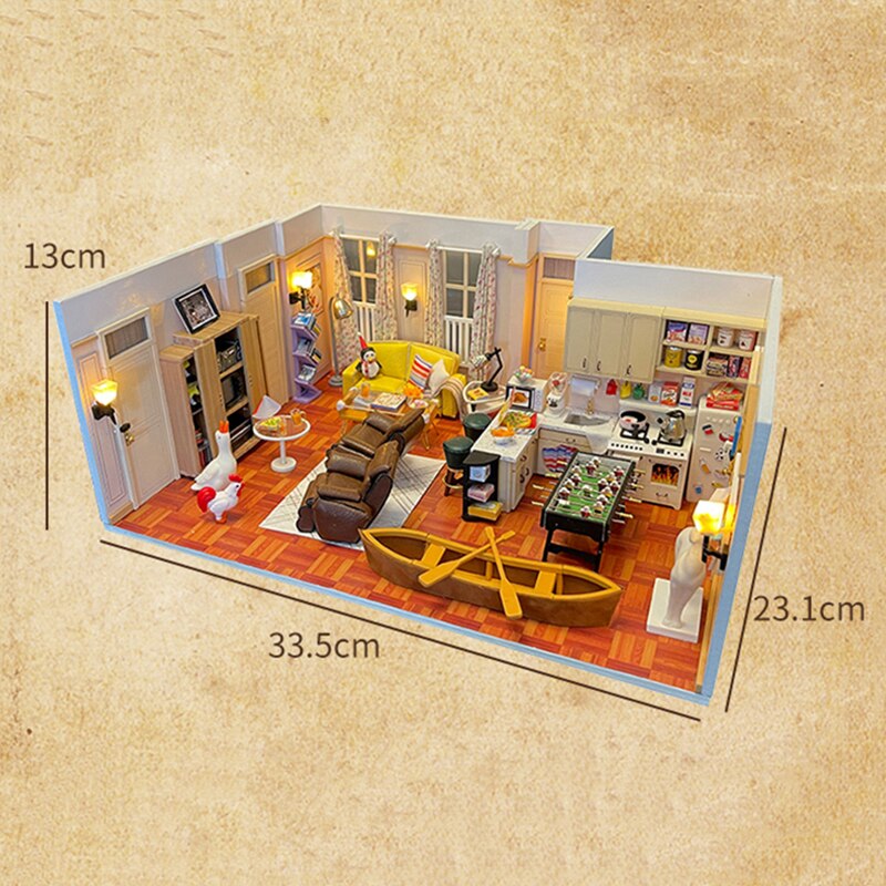 Joey Apartment DIY 3D Dollhouse - Mycutebee