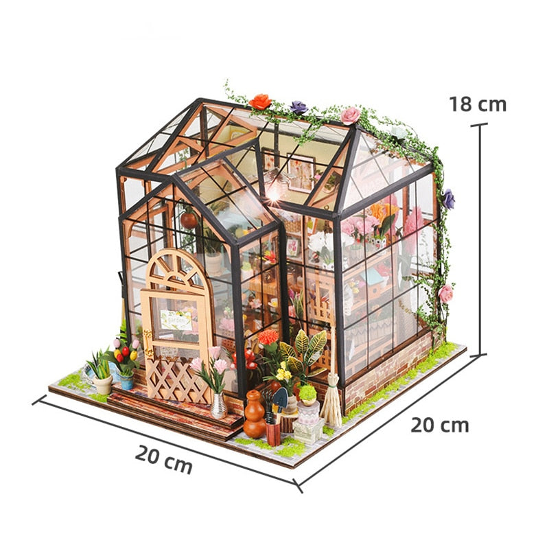 Jenny Greenhouse DG2022A DIY Miniature House Kit - Mycutebee