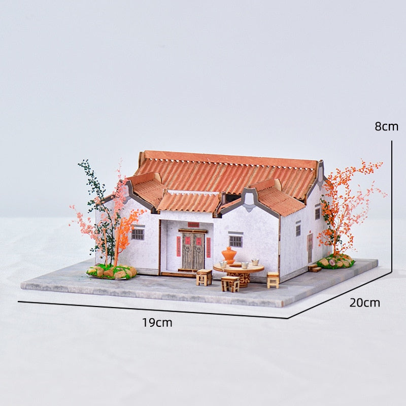 Chinese Ancient Casa DIY Wooden Dollhouse - Mycutebee