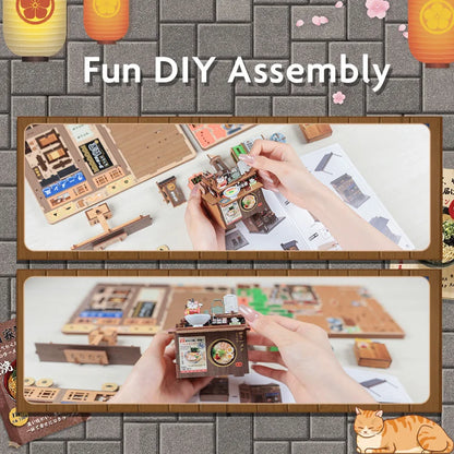 CuteBee Cutebee Light Bookshelf Insert DIY Book Nook Kit DIY kit product photo 9