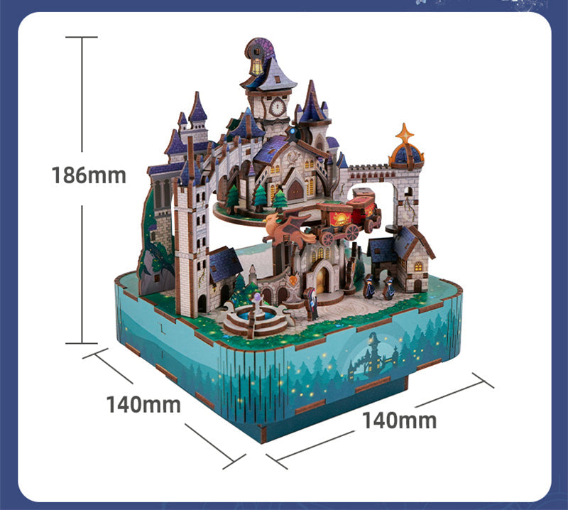 DIY Wooden Magic Castle Music Box - Mycutebee