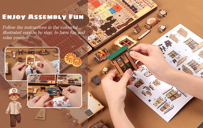 CuteBee Cutebee Your Own 3D Wooden Puzzle – Display Piece DIY kit product photo 12