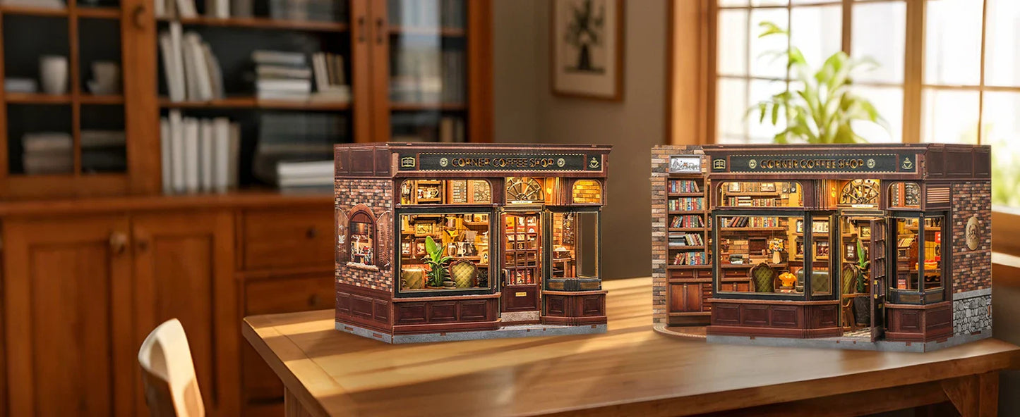 CuteBee Cutebee Light Bookshelf Insert DIY Book Nook Kit DIY kit product photo 12