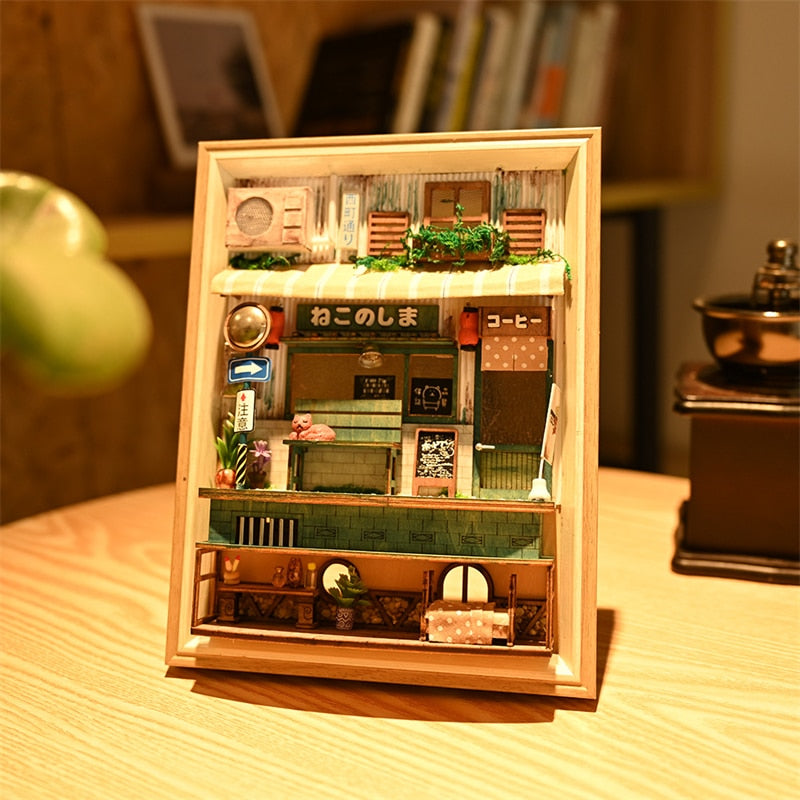 Japanese Coffee Store DIY Wooden Photo Frame - Mycutebee