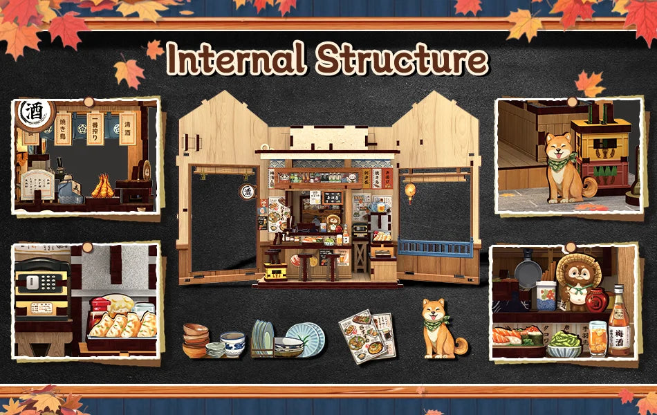 CuteBee Cutebee Miniature Bookshelf Insert Wooden DIY Book Nook Kit DIY kit product photo 11