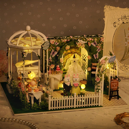 Country Wedding DIY Miniature Dollhouse Kit