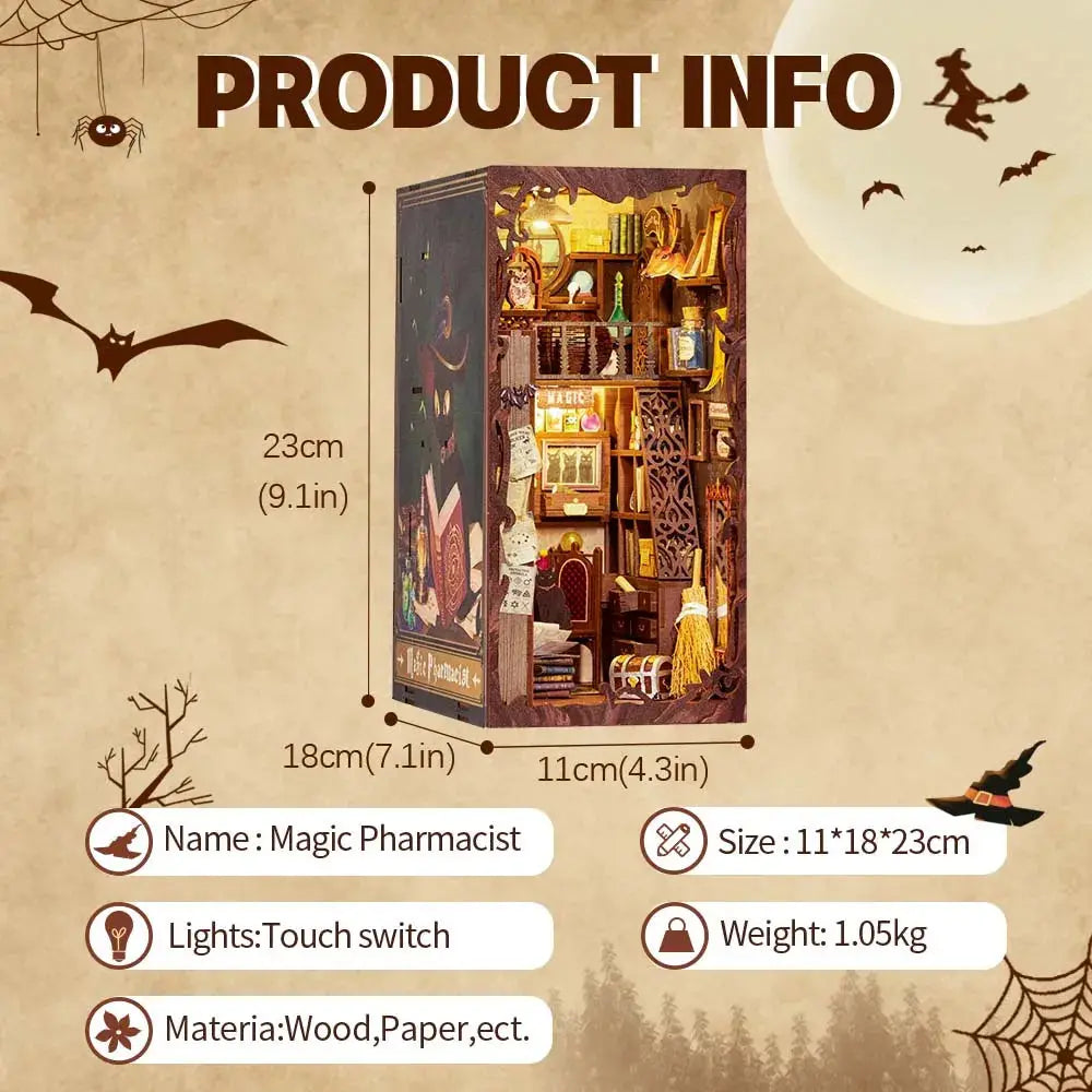 Cutebee Magic Pharmacist DIY Book Nook Kit