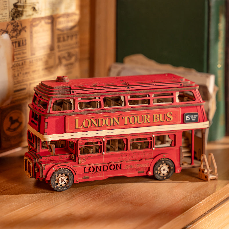 Robotime Rolife London Tour Bus DIY Miniature Kit