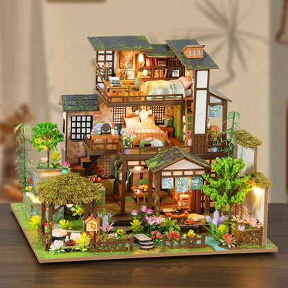 Bamboo Spring Courtyard DIY Dollhouse Kit