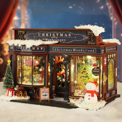 Christmas Gift Shop DIY Dollhouse Kit