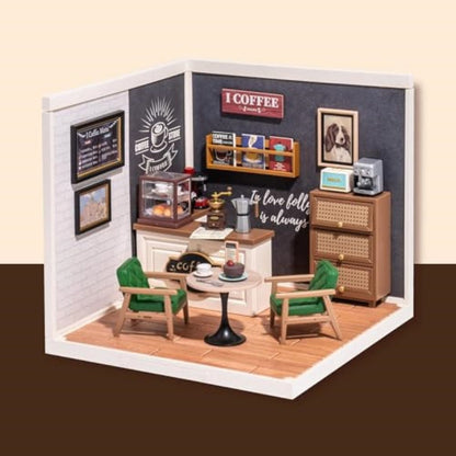 Robotime Daily Inspiration Cafe DIY Dollhouse Kit