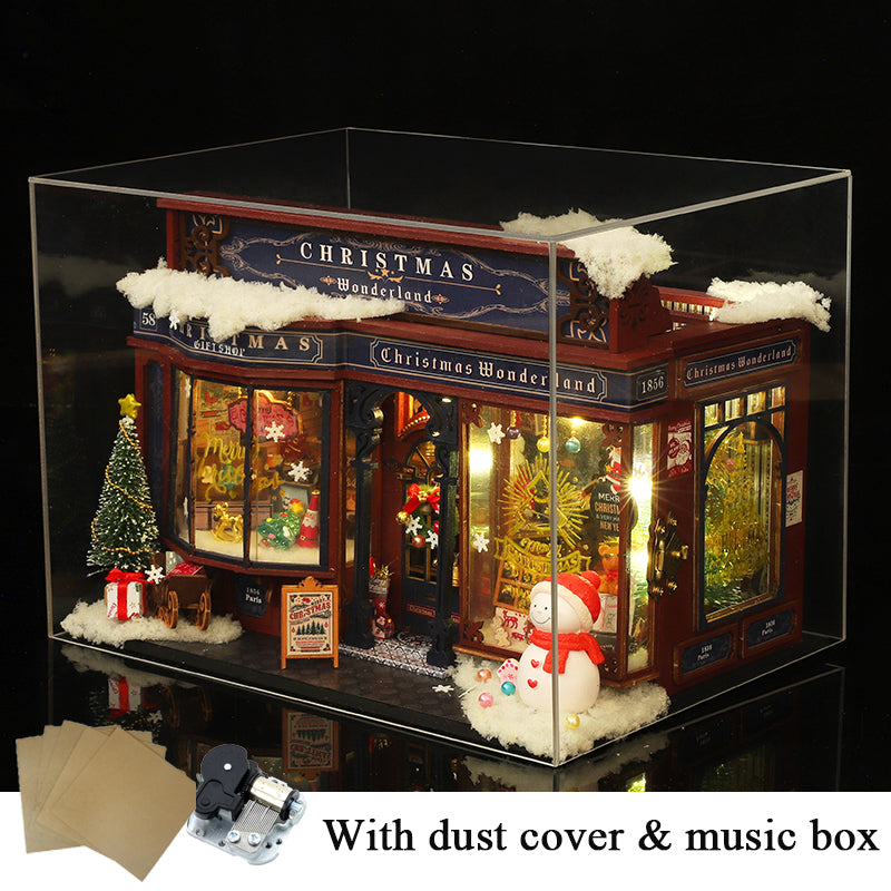 Christmas Gift Shop DIY Dollhouse Kit