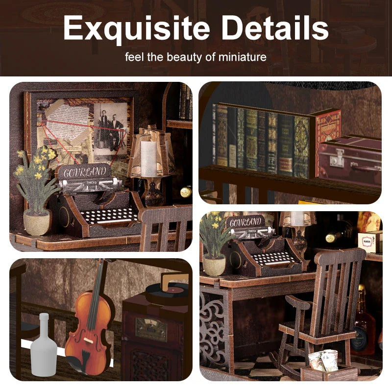 Detective Agency Dollhouse DIY Book Nook Kit