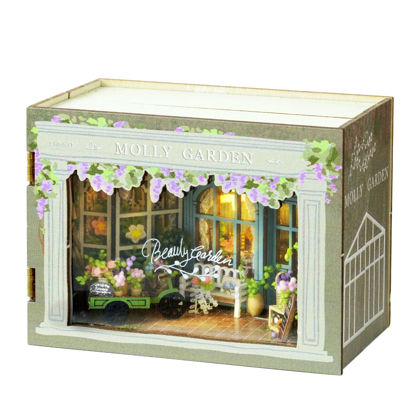 Molly Greenhouse Garden DIY Dollhouse Kit