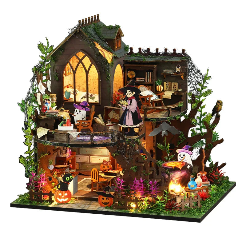 Spooky Cottage DIY Dollhouse Kit