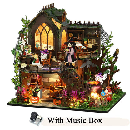 Spooky Cottage DIY Dollhouse Kit