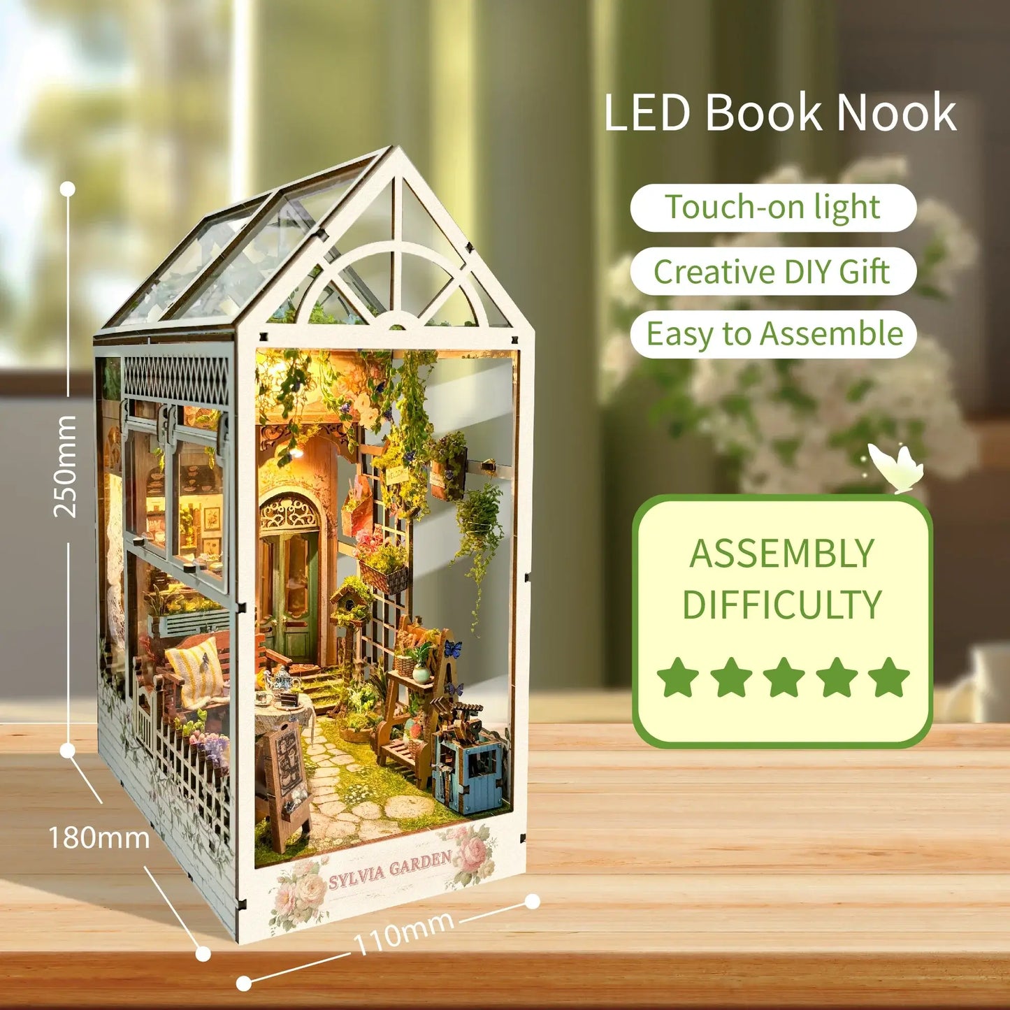 Sylvia Michaels Greenhouse Garden DIY Book Nook Kit