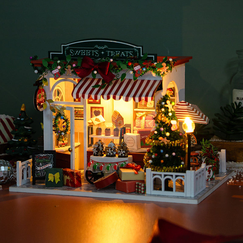 Christmas Sweets and Treats Shop DIY Dollhouse Kit