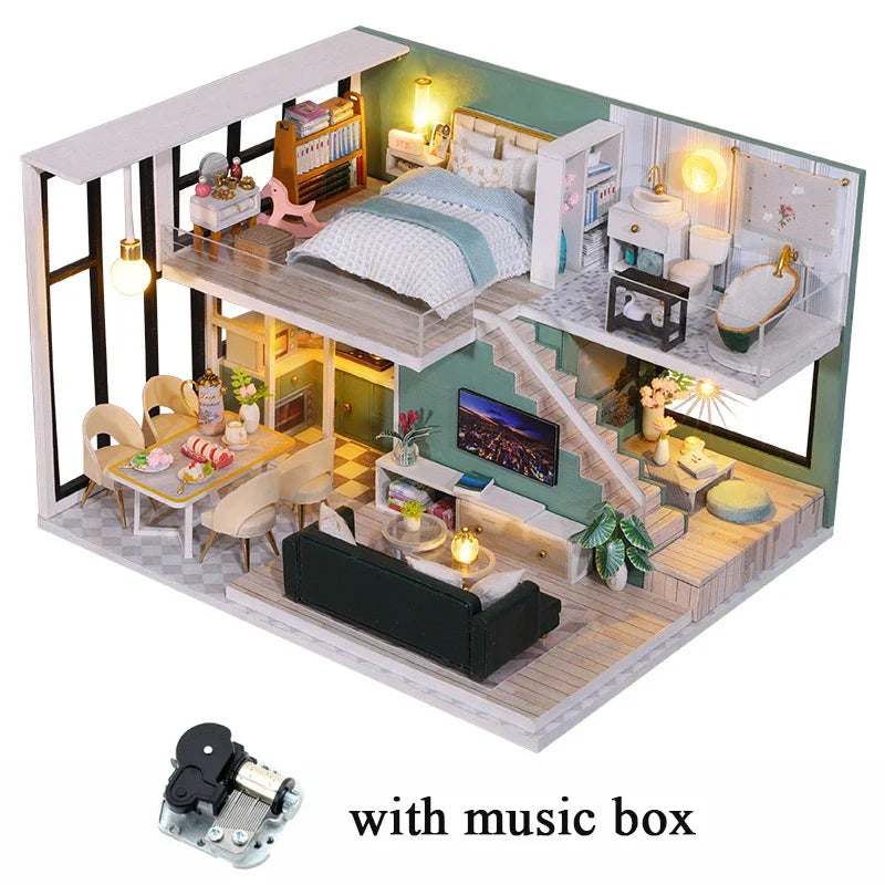 Storey Apartment DIY Dollhouse Kit