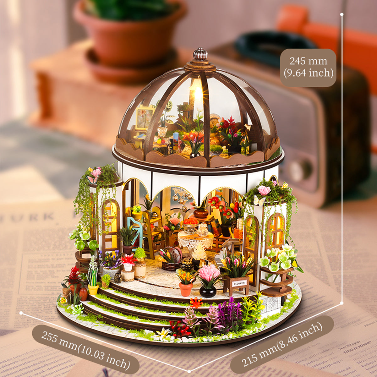 Hanging Greenhouse Garden DIY Dollhouse Kit