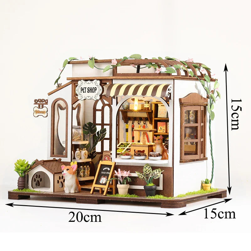 Pet Shop DIY Dollhouse Kit