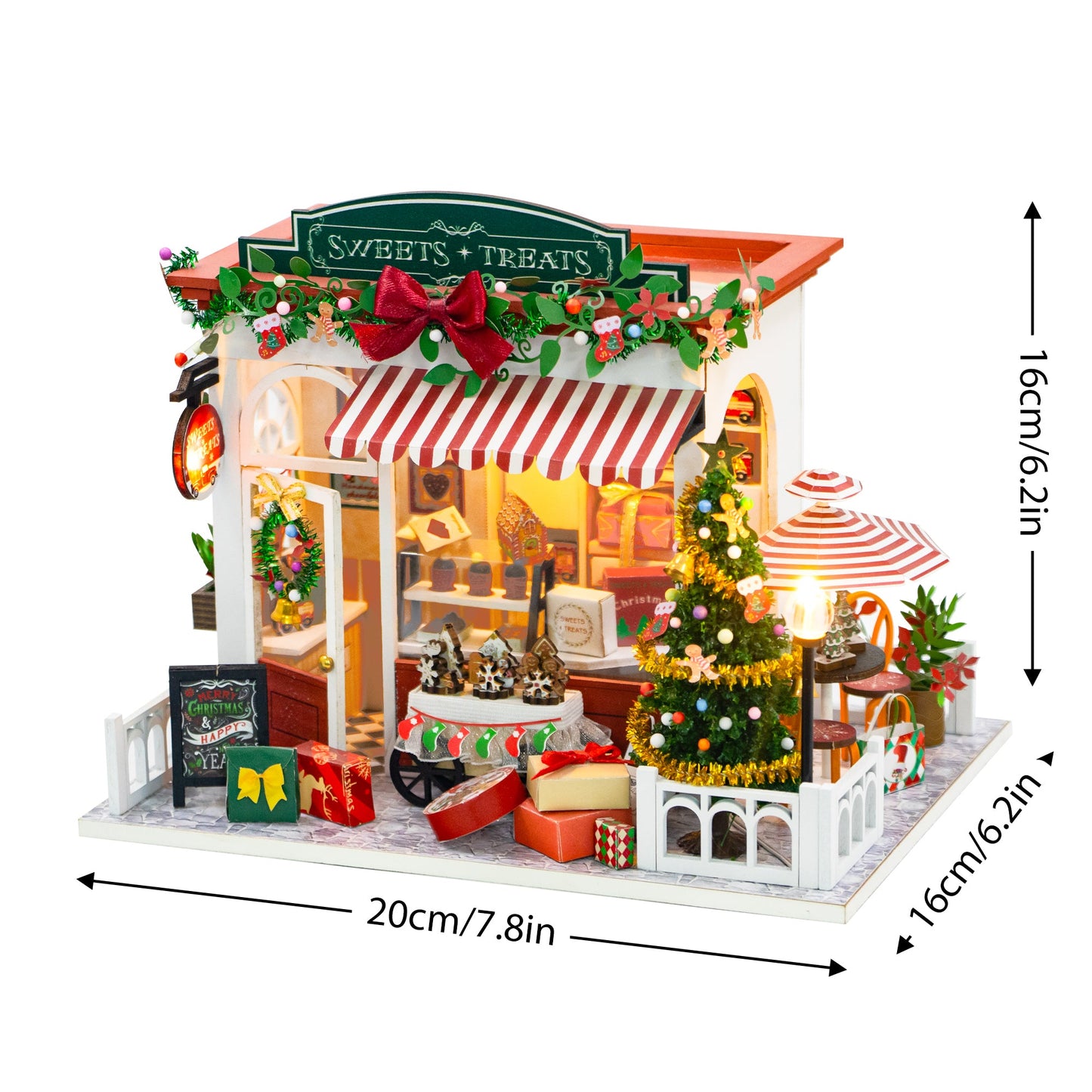 Christmas Sweets and Treats Shop DIY Dollhouse Kit