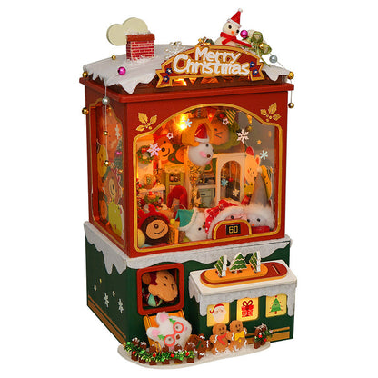 Merry Christmas DIY Dollhouse Kit