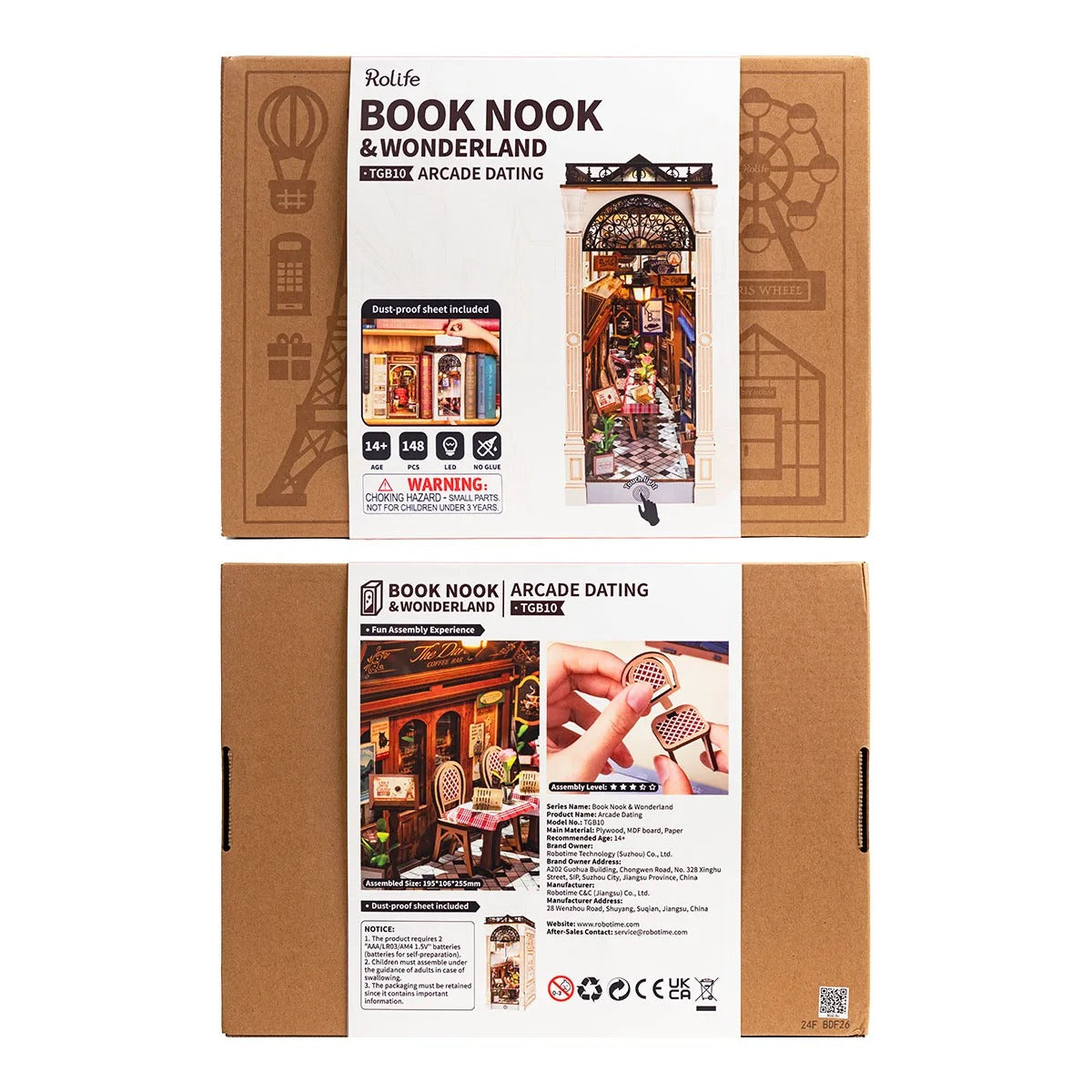 CuteBee Robotime Rolife Arcade Dating DIY Book Nook Kit DIY kit product photo 6