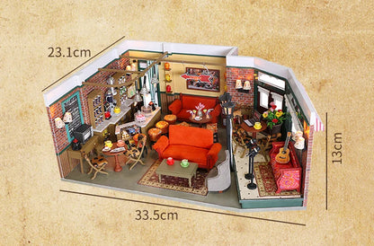 Friends Central Perk Cafe DIY Dollhouse Kit