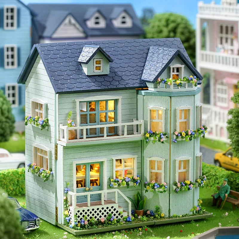 Cutebee Mini Villa Greenhouse Garden DIY Dollhouse Kit