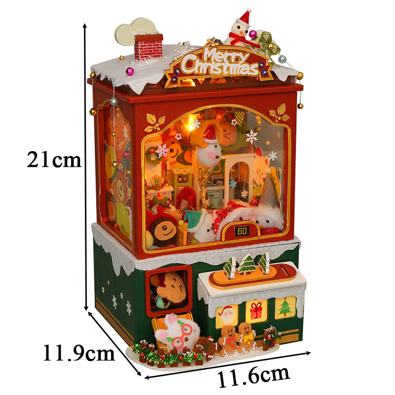 Merry Christmas DIY Dollhouse Kit