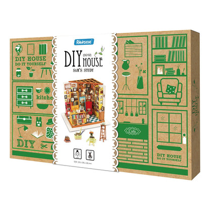 Robotime Sam's Study DIY Dollhouse Instruction PDF