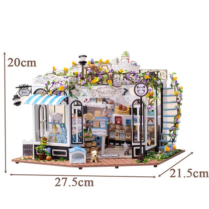 Pet Shop K065 DIY Miniature Store Dollhouse - Mycutebee