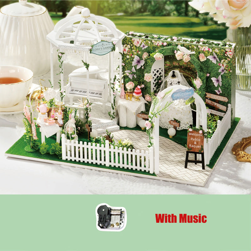 Country Wedding DIY Miniature Dollhouse Kit