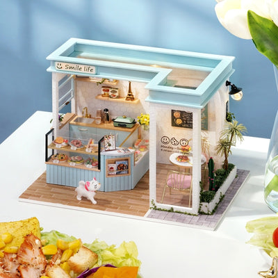 Cute Shop-Tea Lab Smile Life DIY Miniature Shop