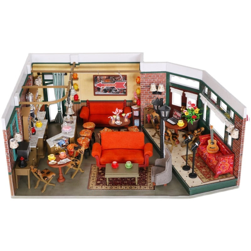 Central Perk Cafe DIY Dollhouse Kit