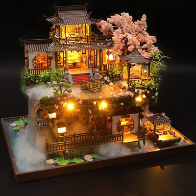 Big Chinese Garden DIY Wooden Dollhouse Kit